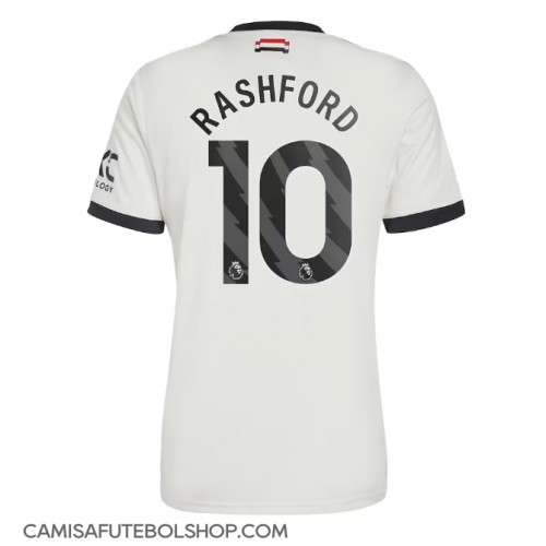 Camisa de time de futebol Manchester United Marcus Rashford #10 Replicas 3º Equipamento 2024-25 Manga Curta